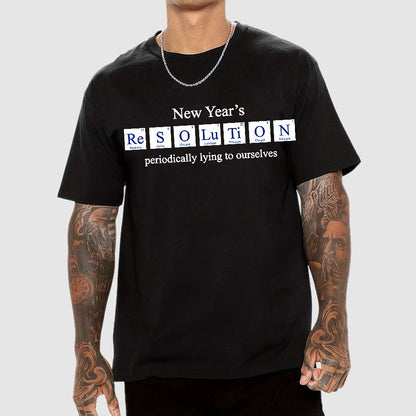 New Year's Periodic Lies Geek T-Shirt