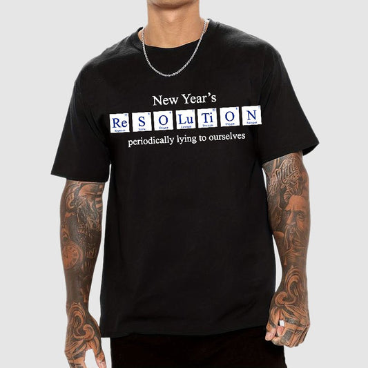 New Year's Periodic Lies Geek T-Shirt