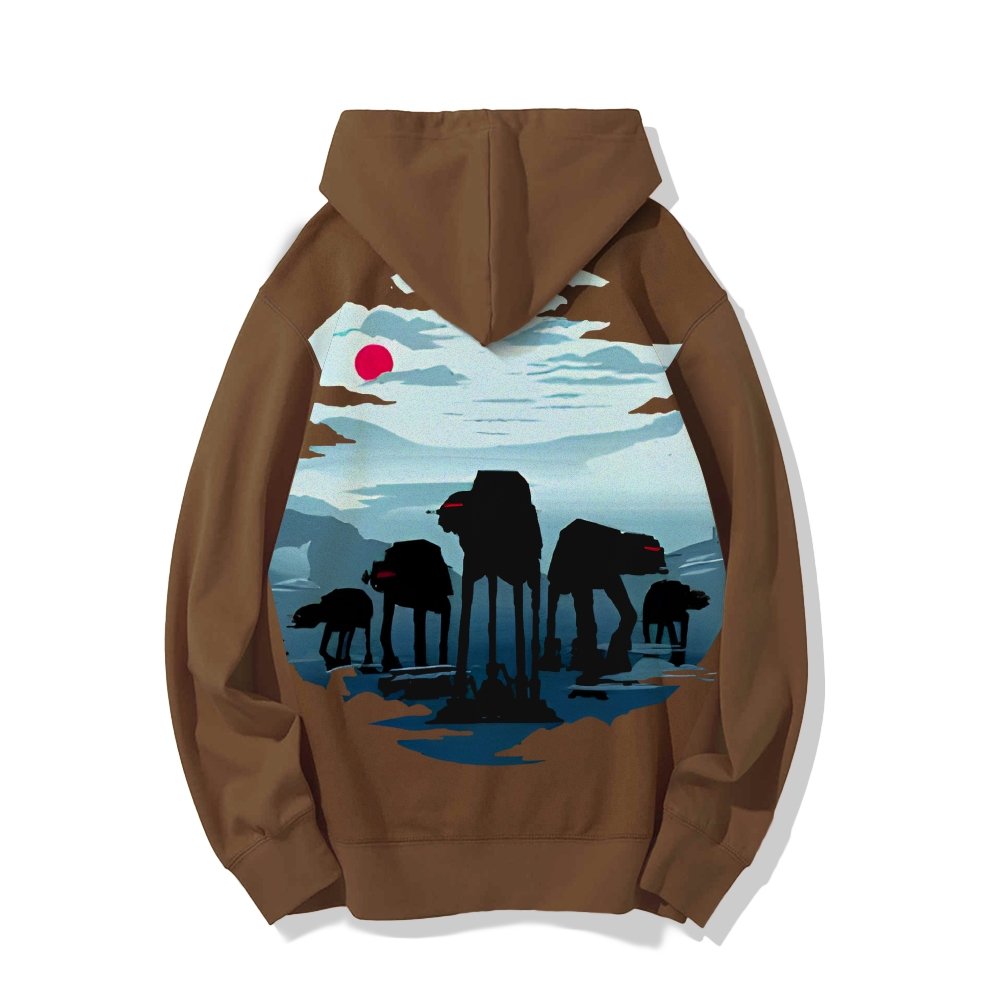 Assault Squad Printed Back Cotton Hoodie