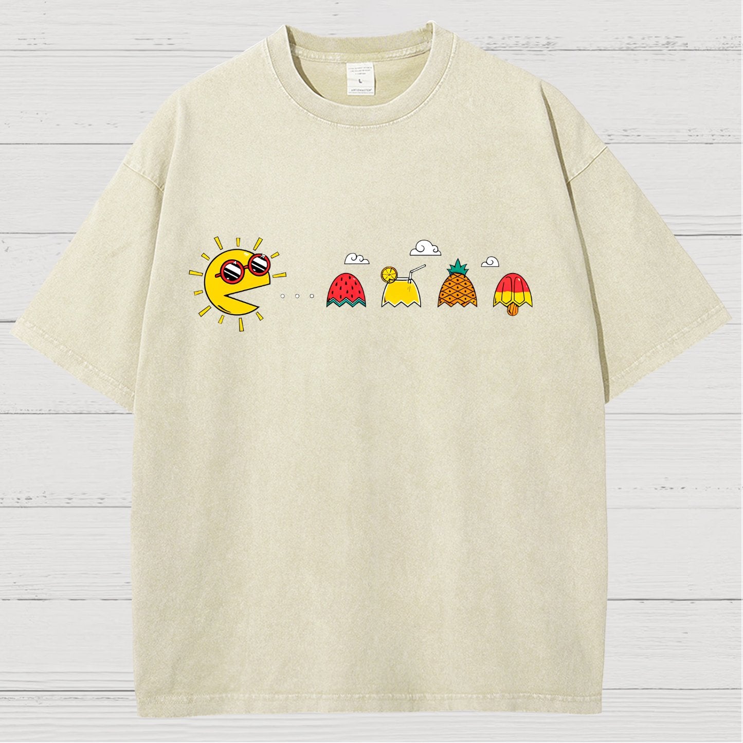 PAC-SUMMER Vintage Distressed T-shirt