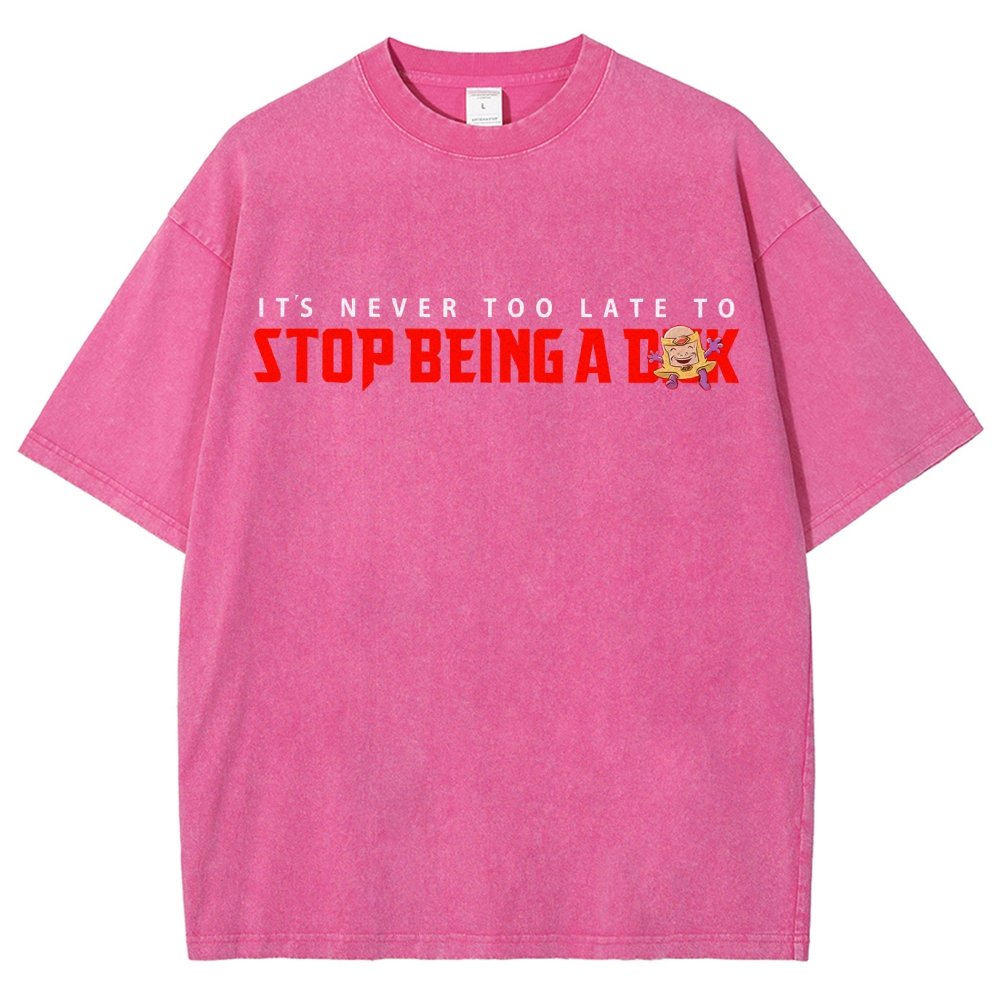 Stop Being A D..k Vintage Distressed T-shirt