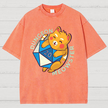 Dungeon Meow Vintage Distressed T-shirt