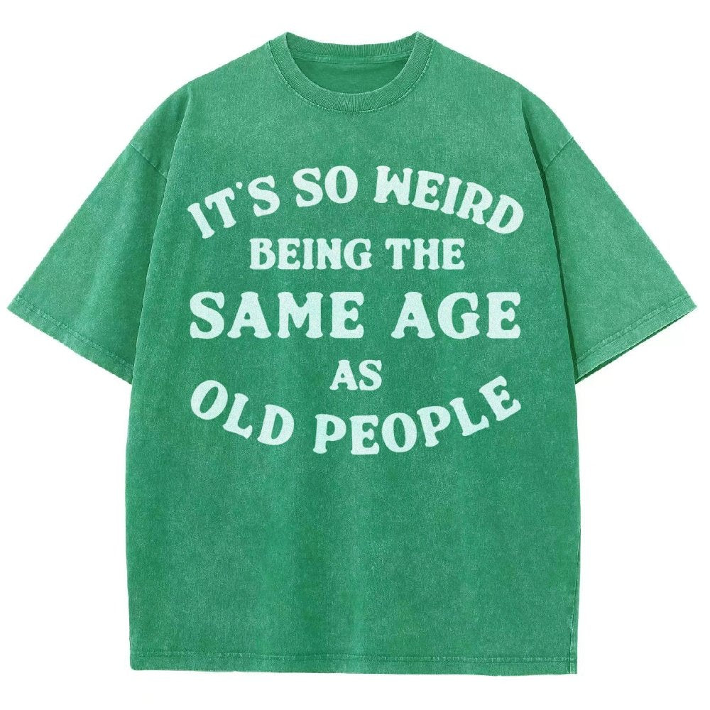 Same Age As Old People Vintage Distressed T-shirt