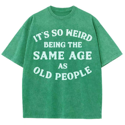 Same Age As Old People Vintage Distressed T-shirt