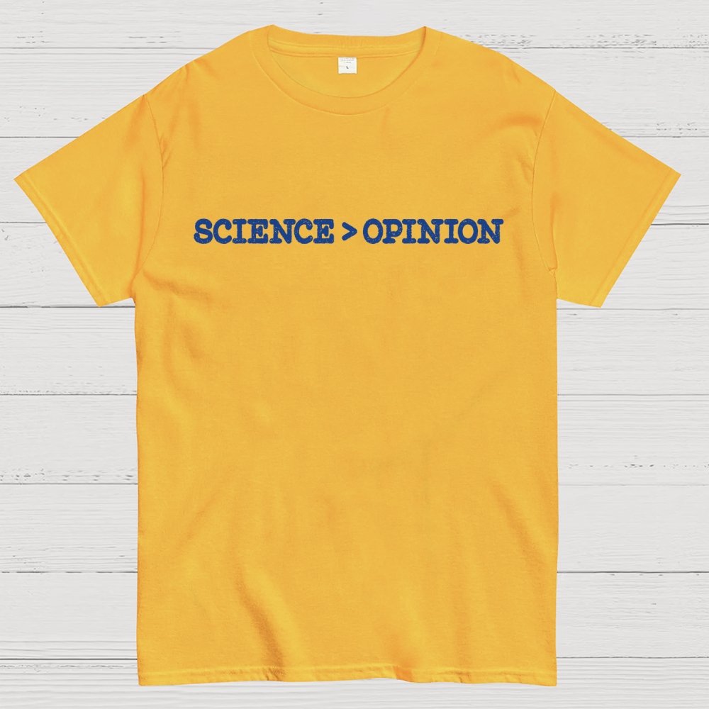 Science vs Opinion Geek T-Shirt
