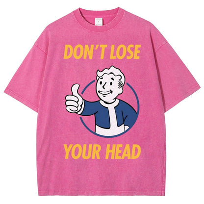 Don't Lose Your Head  Vintage Distressed T-shirt