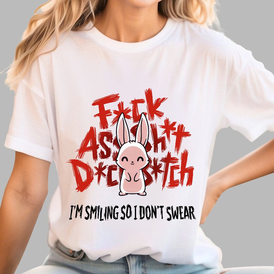 I‘m Smiling So I Don't Swear Geek T-Shirt