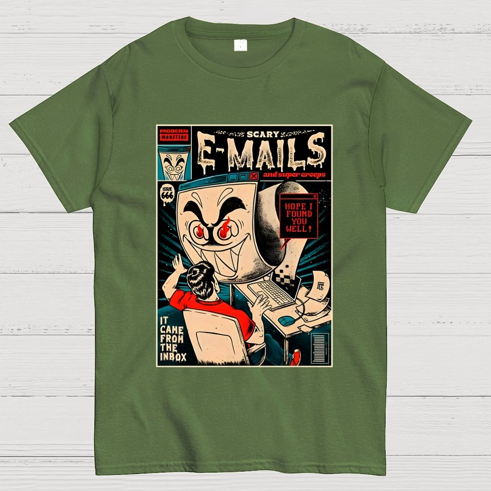 Scary E-mails Geek T-Shirt