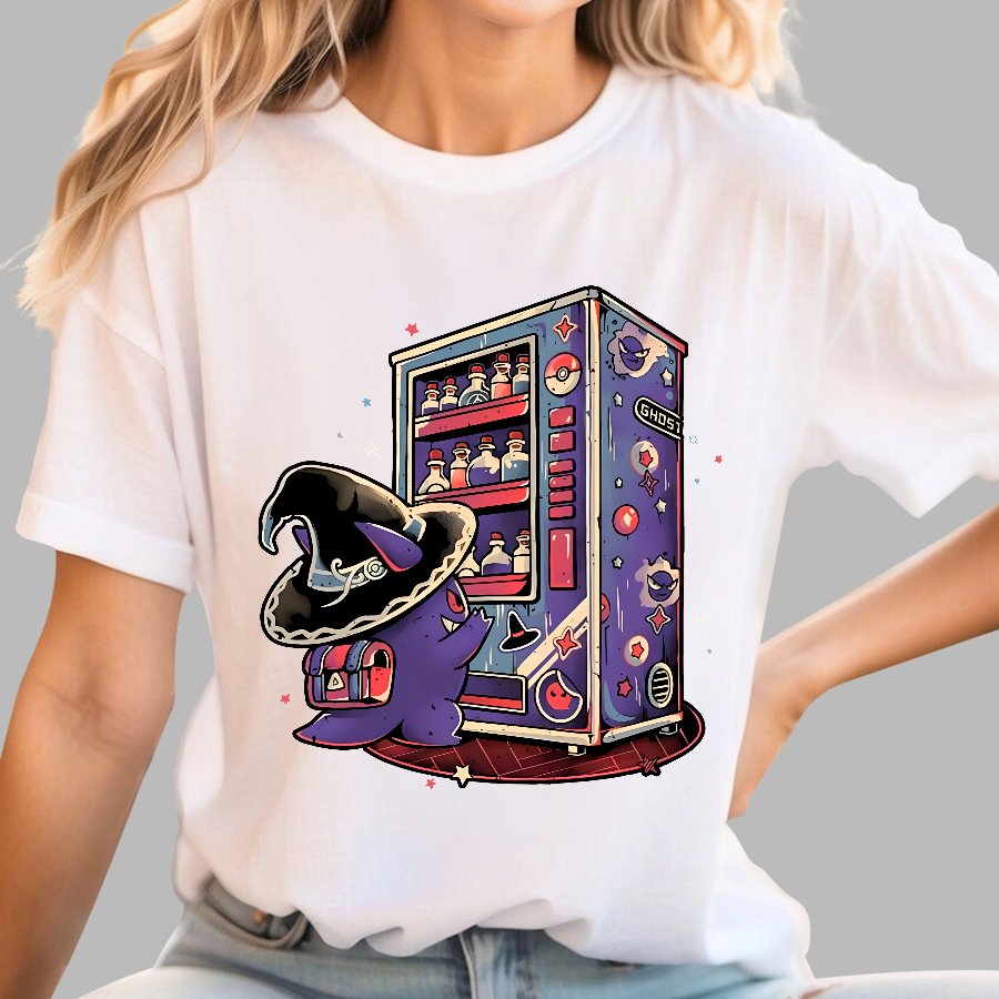 Ghost Vending Machine Geek T-Shirt
