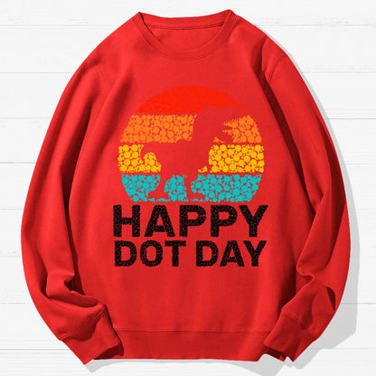 Happy International Dot Day Game Geek Cotton Sweatshirt