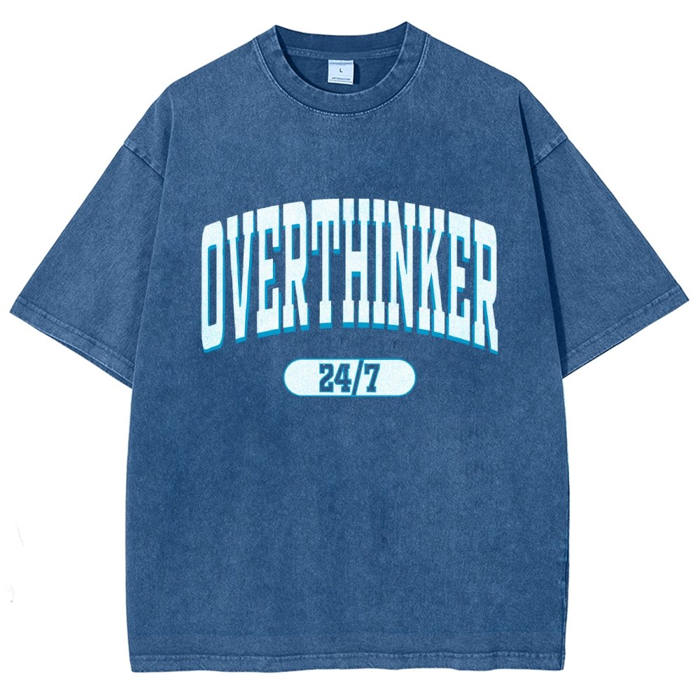 Overthinker All the time Vintage Distressed T-shirt