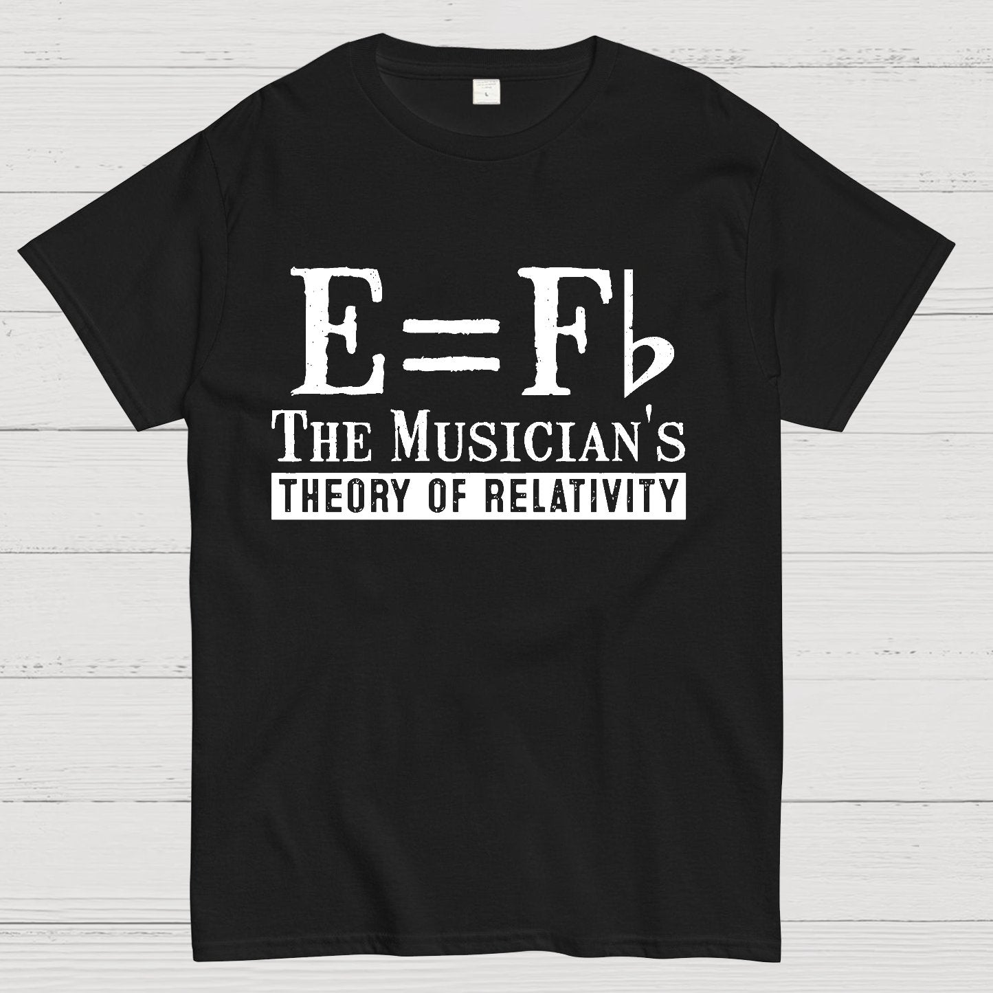 E Equals F Flat Theory of Relativity Geek T-Shirt