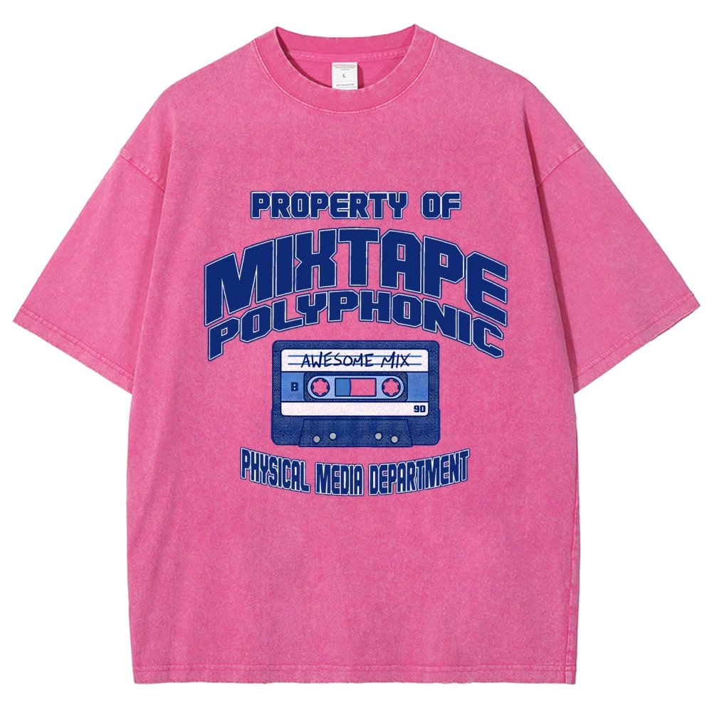 Property of Mixtape Polyphonic Vintage Distressed T-shirt