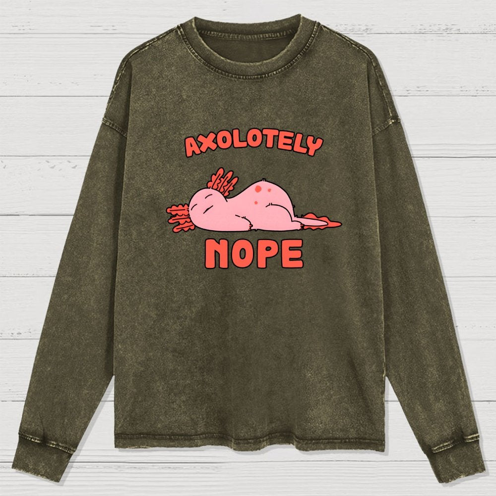 Axo Nope Washed Long Sleeve Tee
