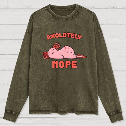 Axo Nope Washed Long Sleeve Tee