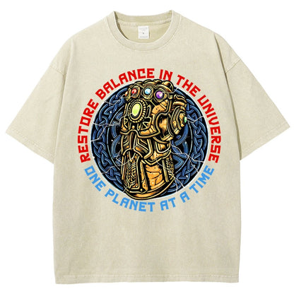 Restore Balance Vintage Distressed T-shirt