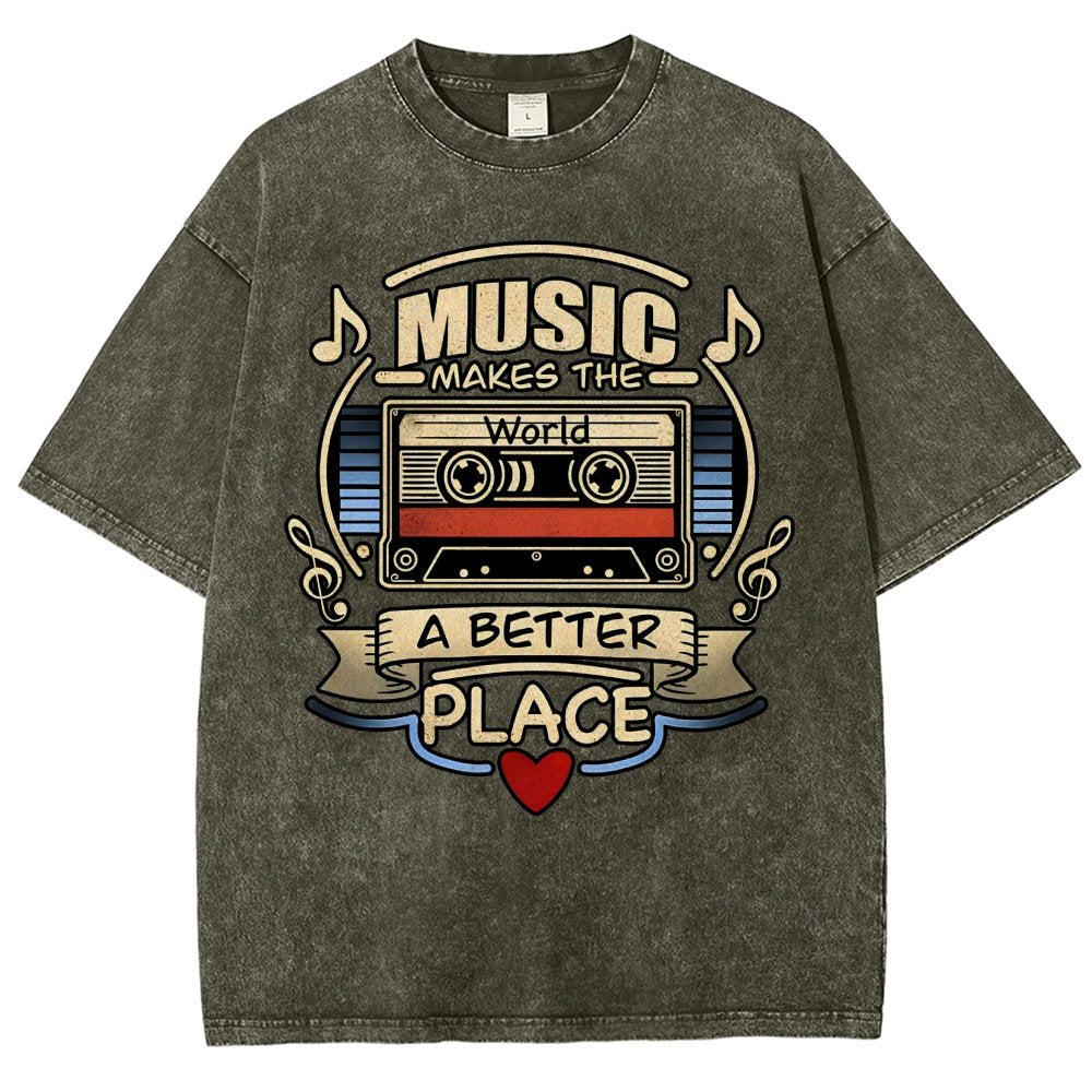 Music love Vintage Distressed T-shirt