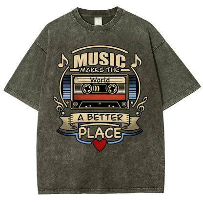 Music love Vintage Distressed T-shirt