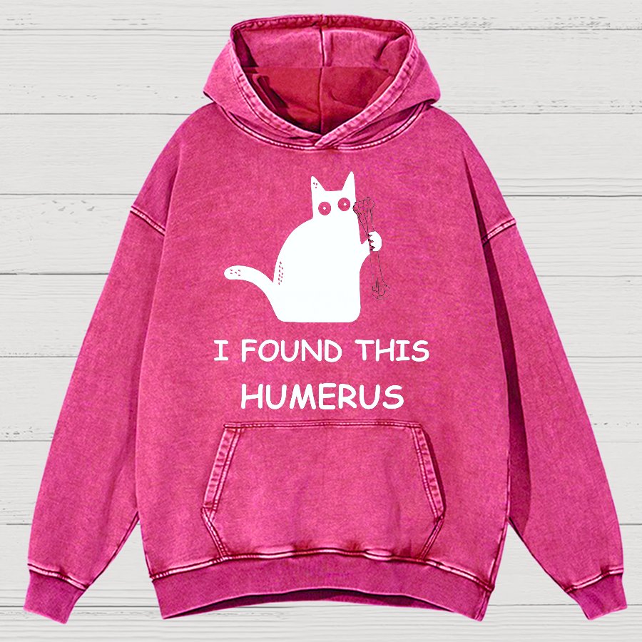 I Found This Humerus Nerdy Vintage Distressed Hoodie