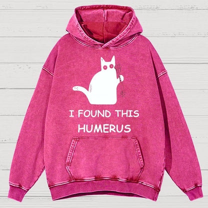 I Found This Humerus Nerdy Vintage Distressed Hoodie