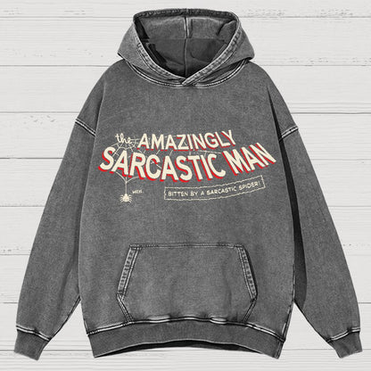 Amazingly Sarcastic Man Vintage Distressed Hoodie