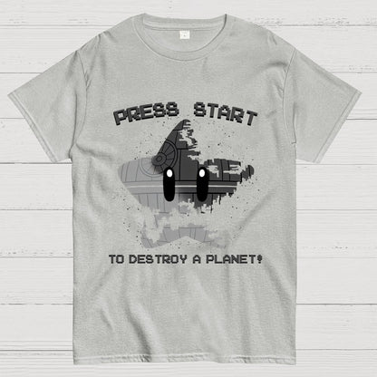 Press Start To Destroy Geek T-Shirt