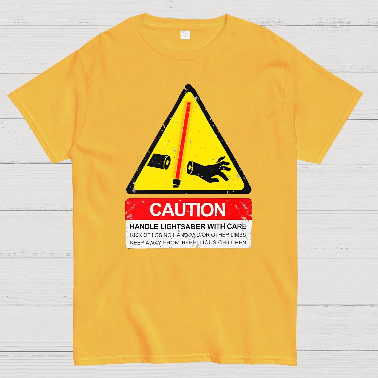 CAUTION Handle With Care Essential Geek T-Shirt