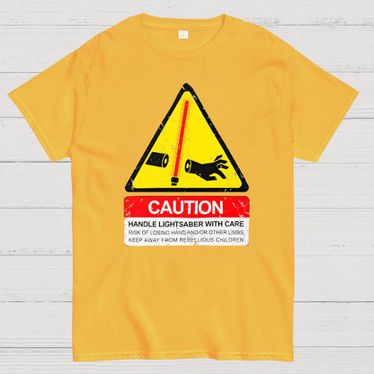 CAUTION Handle With Care Essential Geek T-Shirt