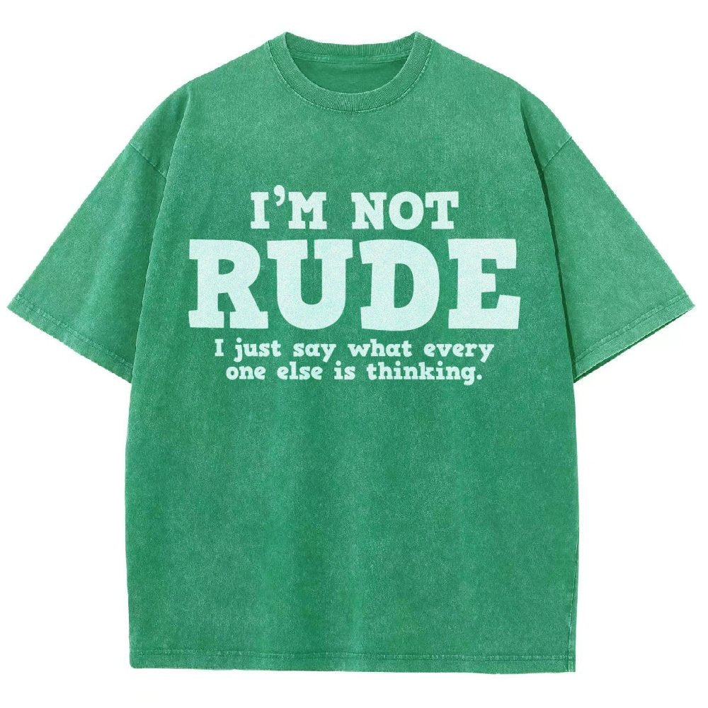 I'm not Rude I Just Have The Balls to Say What Everyone Else is Thinking Vintage Distressed T-shirt