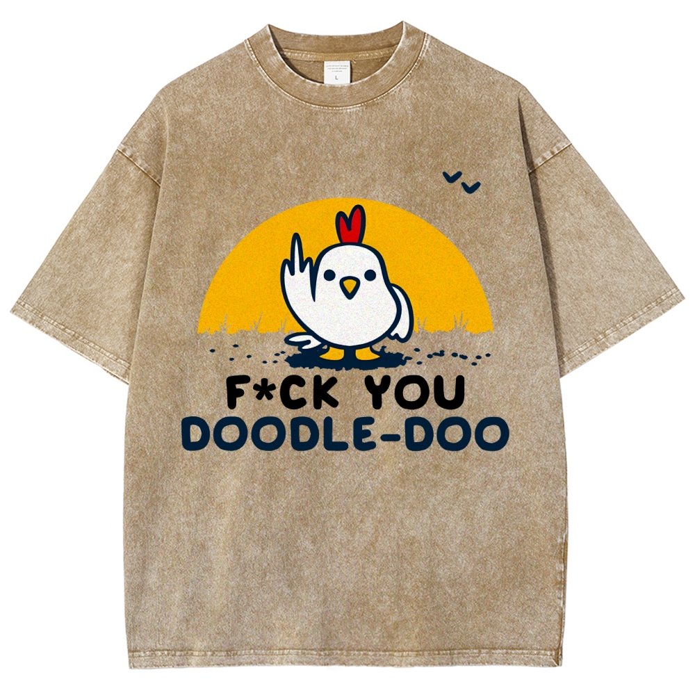 FU Doodle Doo Vintage Distressed T-shirt