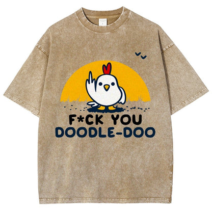 FU Doodle Doo Vintage Distressed T-shirt