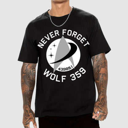 Never Forget Wolf 359 Geek T-Shirt