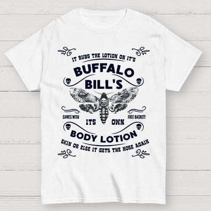 Mysterious Goth Body Lotion Deaths Head Moth Horror Geek T-Shirt