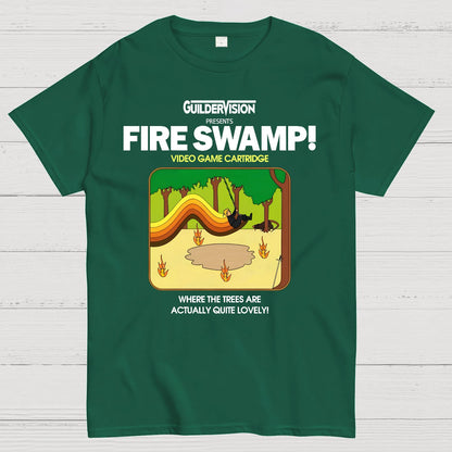 Retro Blazing Swamp Geek T-Shirt