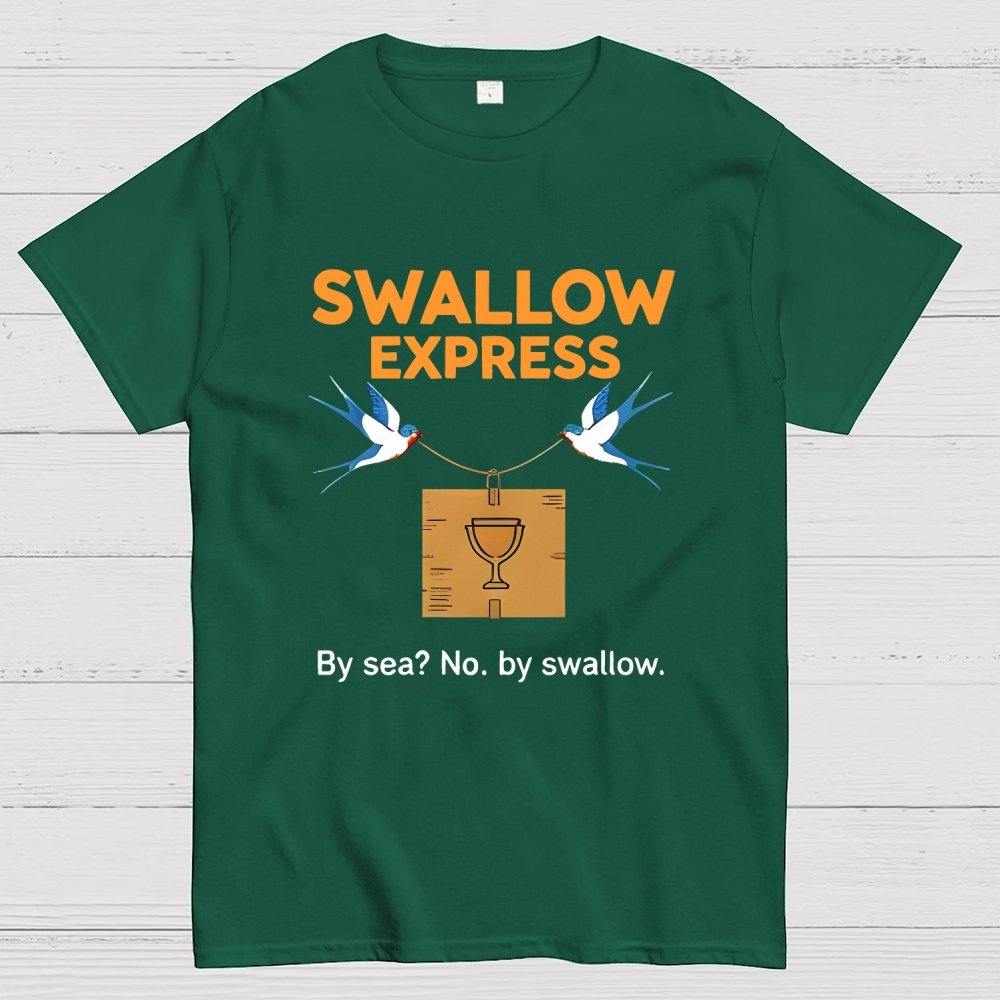 Swallow Express By Sea No, By Swallow Art Print Geek T-Shirt