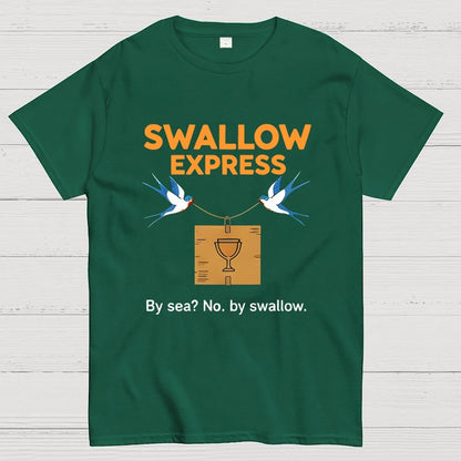 Swallow Express By Sea No, By Swallow Art Print Geek T-Shirt