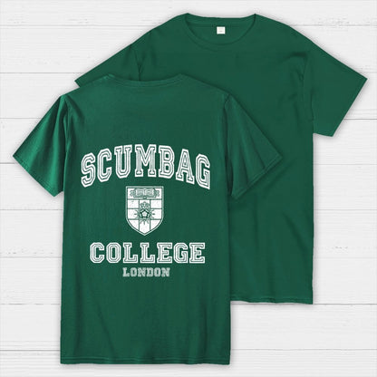 Scumbag College Unisex  Back Printing Geek T-Shirt