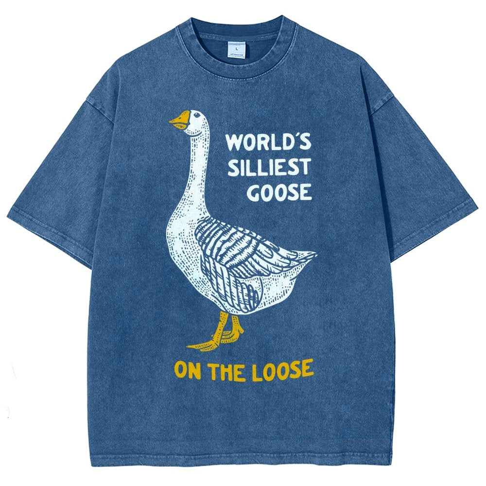 World's Silliest Goose Vintage Distressed T-shirt