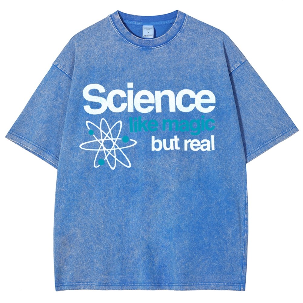 Science Like Magic But Real Vintage Distressed T-shirt