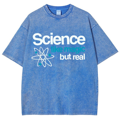 Science Like Magic But Real Vintage Distressed T-shirt
