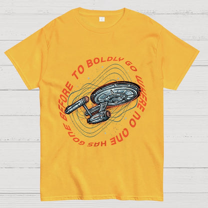 To Boldly Go Where No One Has Gone Before Geek T-Shirt
