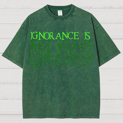 Ignorance Is Bliss Vintage Distressed T-shirt