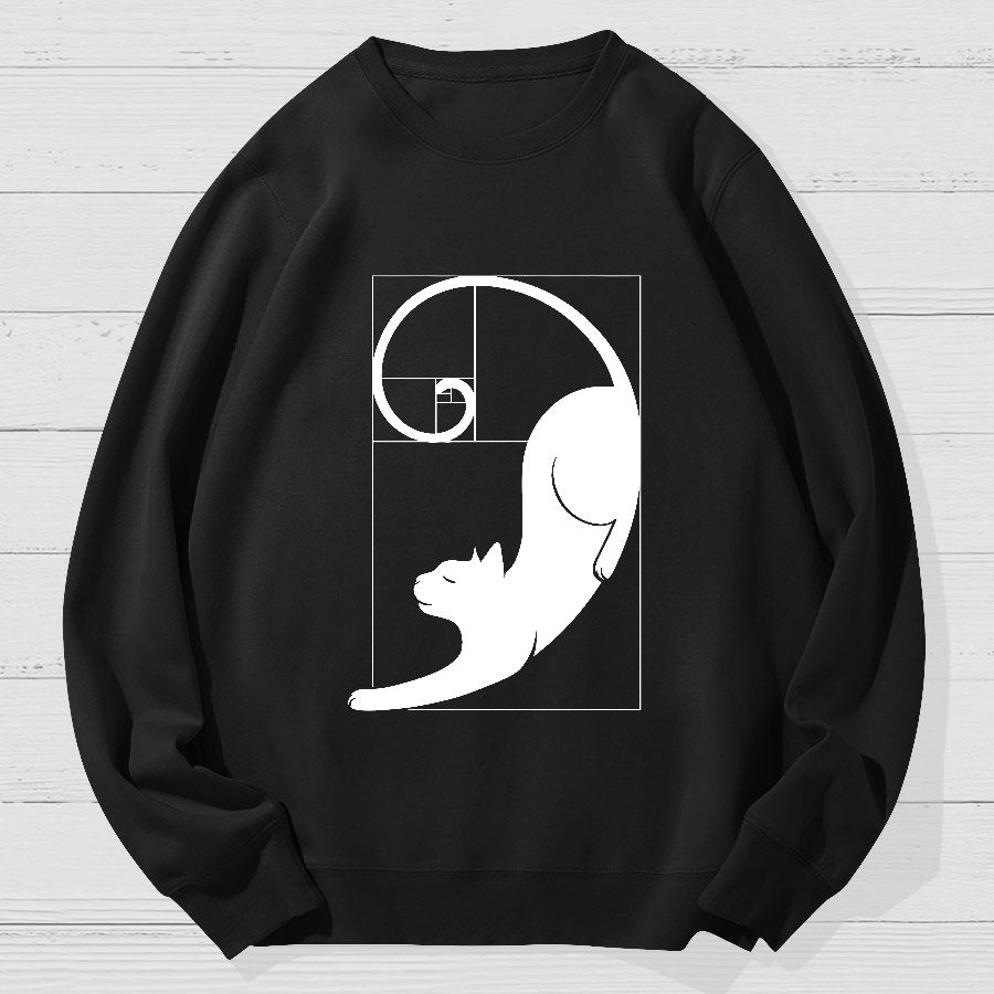 Fibonacci Kittens Geek Cotton Sweatshirt