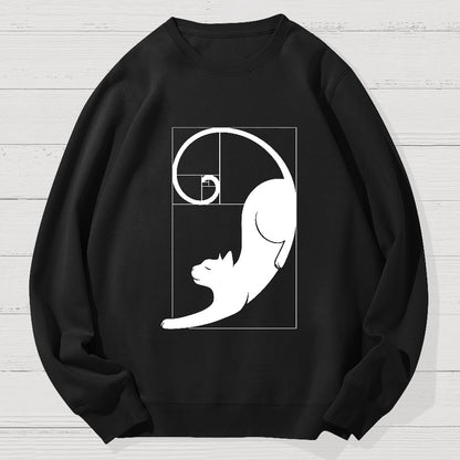 Fibonacci Kittens Geek Cotton Sweatshirt