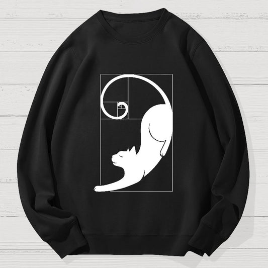 Fibonacci Kittens Geek Cotton Sweatshirt