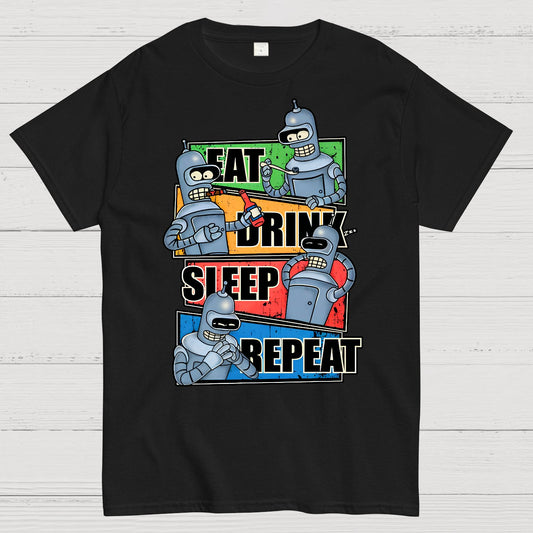 Eat Drink Sleep Repeat Geek T-Shirt