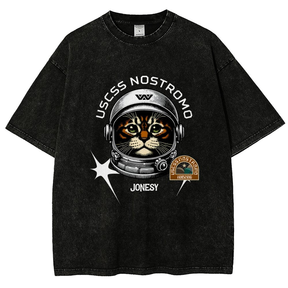 Jonesy The Space Cat Vintage Distressed T-shirt