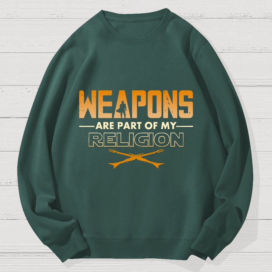Weapons Geek Cotton Sweatshirt