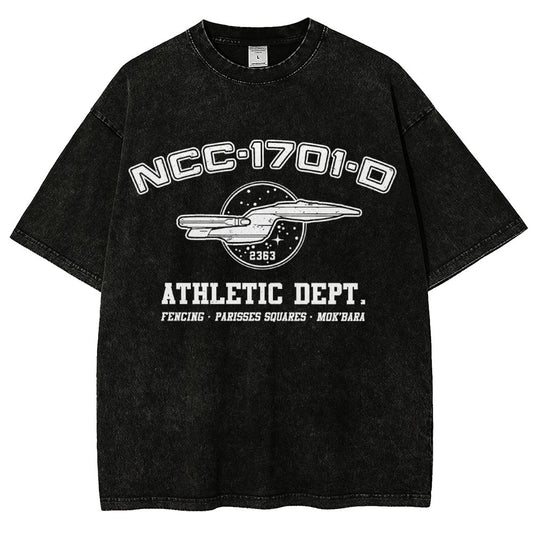 Space Athletic A New Generations Vintage Distressed T-shirt