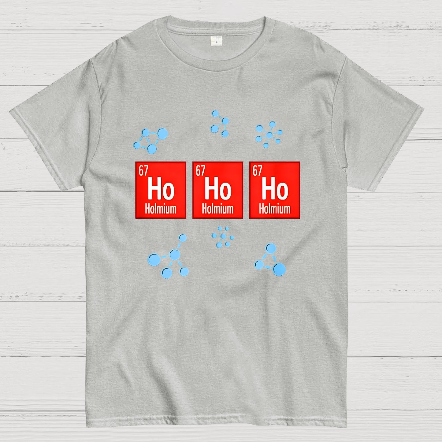 Chemical Element Christmas Ho Ho Ho Geek T-Shirt